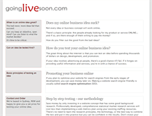 Tablet Screenshot of goinglivesoon.com